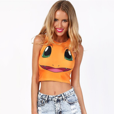 Pokémon Charmander Crop Top - Her Teen Dream