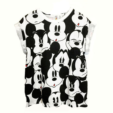 Mickey Mouse Faces Tee - Her Teen Dream