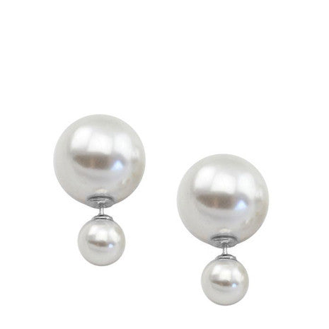 Pearl Double Sided Earrings - Her Teen Dream