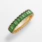 Large Gold Baguette Rings