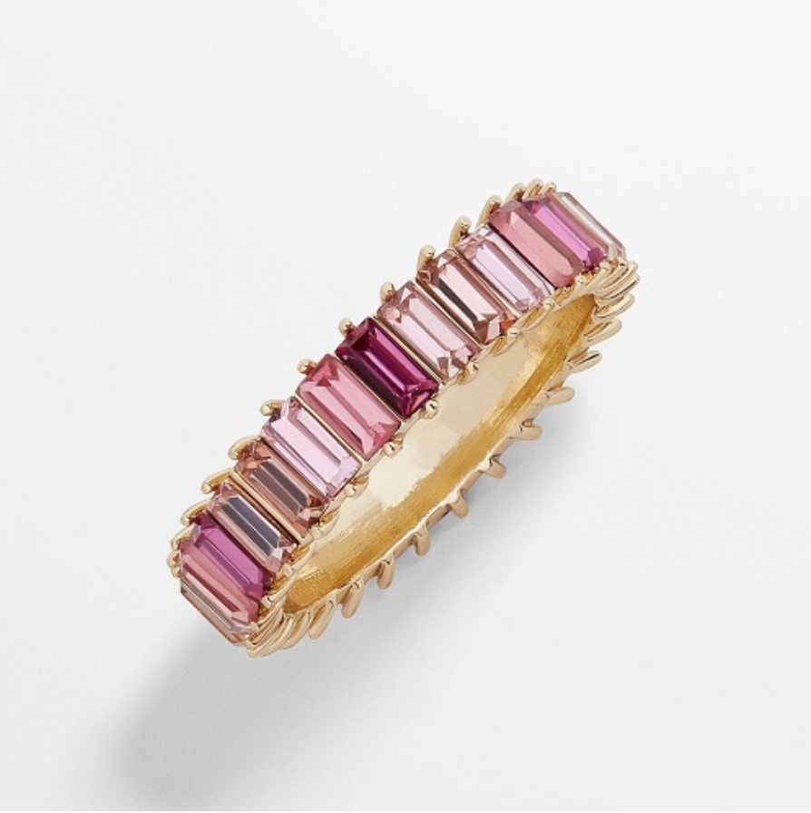 Large Gold Baguette Rings