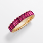 Large Gold Baguette Rings