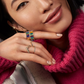 Large Gold Baguette Rings