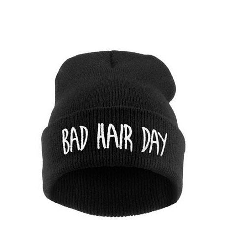 Bad Hair Day Beanie Black - Her Teen Dream