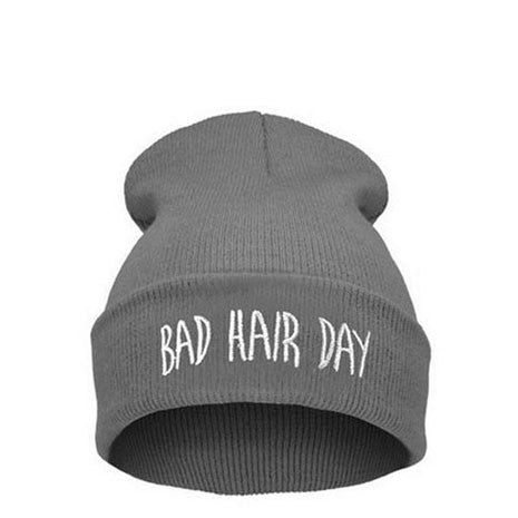 Bad Hair Day Beanie Grey - Her Teen Dream