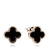 Black Four Leaf Clover Earrings - Her Teen Dream