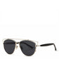 Alessa Aviator Sunglasses - Black Silver - Her Teen Dream