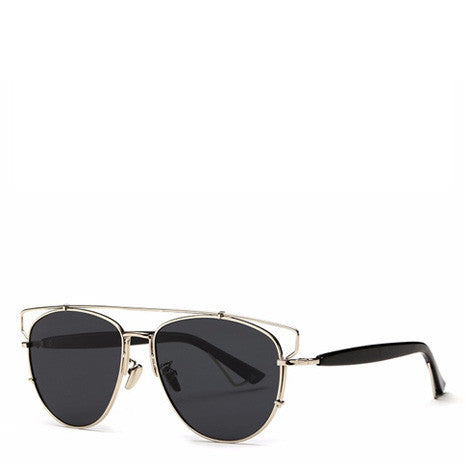 Alessa Aviator Sunglasses - Black Silver - Her Teen Dream