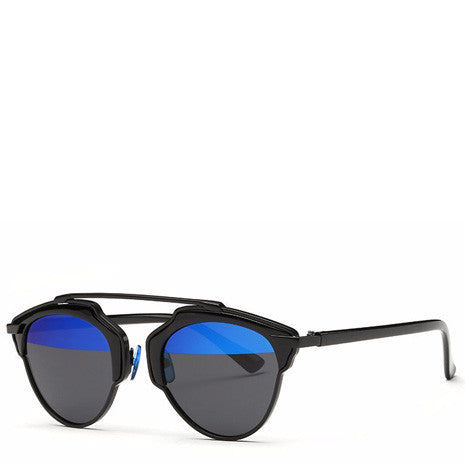 Butterfly Rimmed Sunglasses - Blue Black - Her Teen Dream