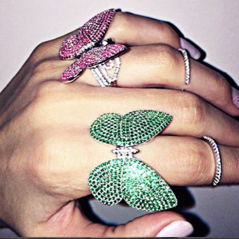 Movable Butterfly Ring - Rose - Her Teen Dream - Her Teen Dream