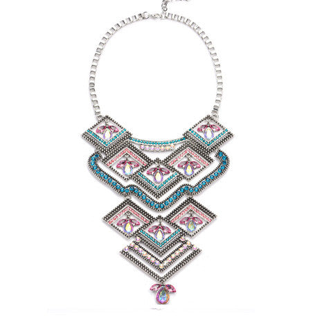 Geometric Rainbow Necklace - Her Teen Dream