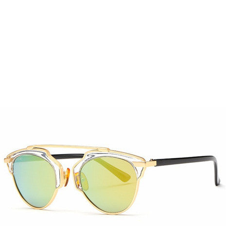 Butterfly Rimmed Sunglasses - Gold - Her Teen Dream