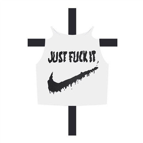 Just Fuck It - Swoosh Halter Top - Her Teen Dream