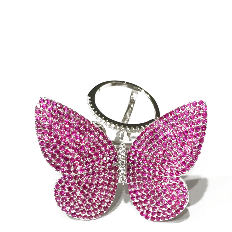 Movable Butterfly Ring - Rose - Her Teen Dream - Her Teen Dream