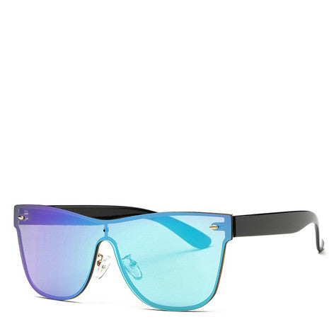 Aya Purple Blue Ombre Rimless Sunglasses - Her Teen Dream