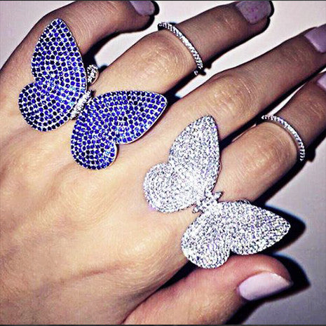 Movable Butterfly Ring - Black (Limited Edition!) - Her Teen Dream