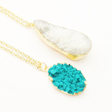Turquoise Teardrop Pendant - Her Teen Dream