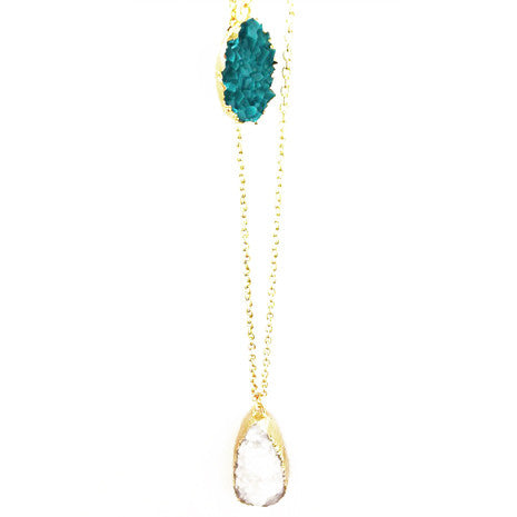 Turquoise Teardrop Pendant - Her Teen Dream