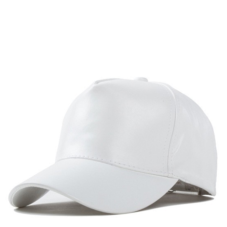Cream Faux Leather Hat - Her Teen Dream